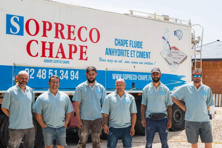 Réalisation chape fluide Bourges